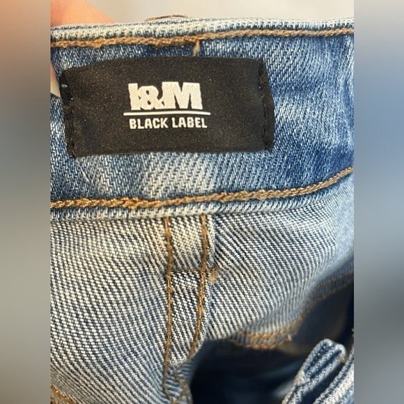 L & M Black Label Hi-Rise Skinny Distressed Jean Juniors 7 - Picture 9 of 11